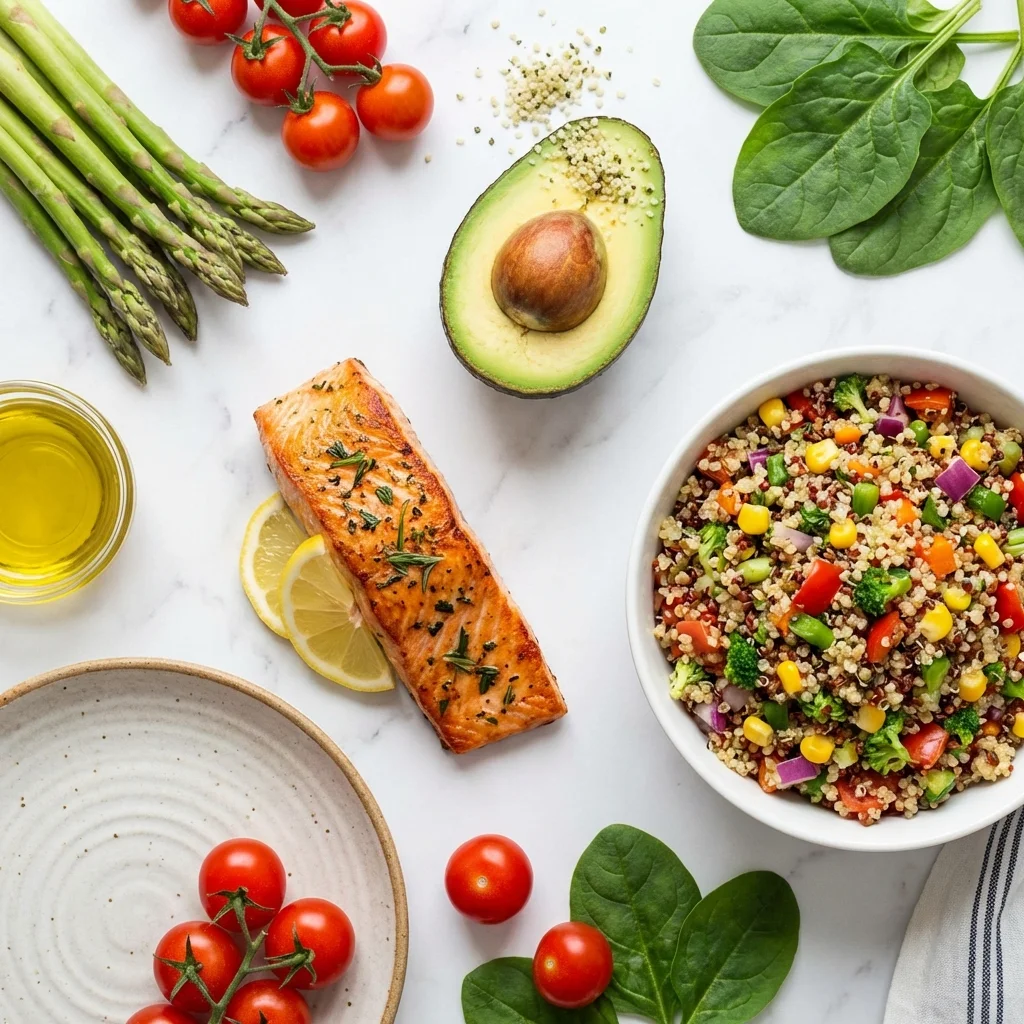 Healthy protein, fats, and carbs