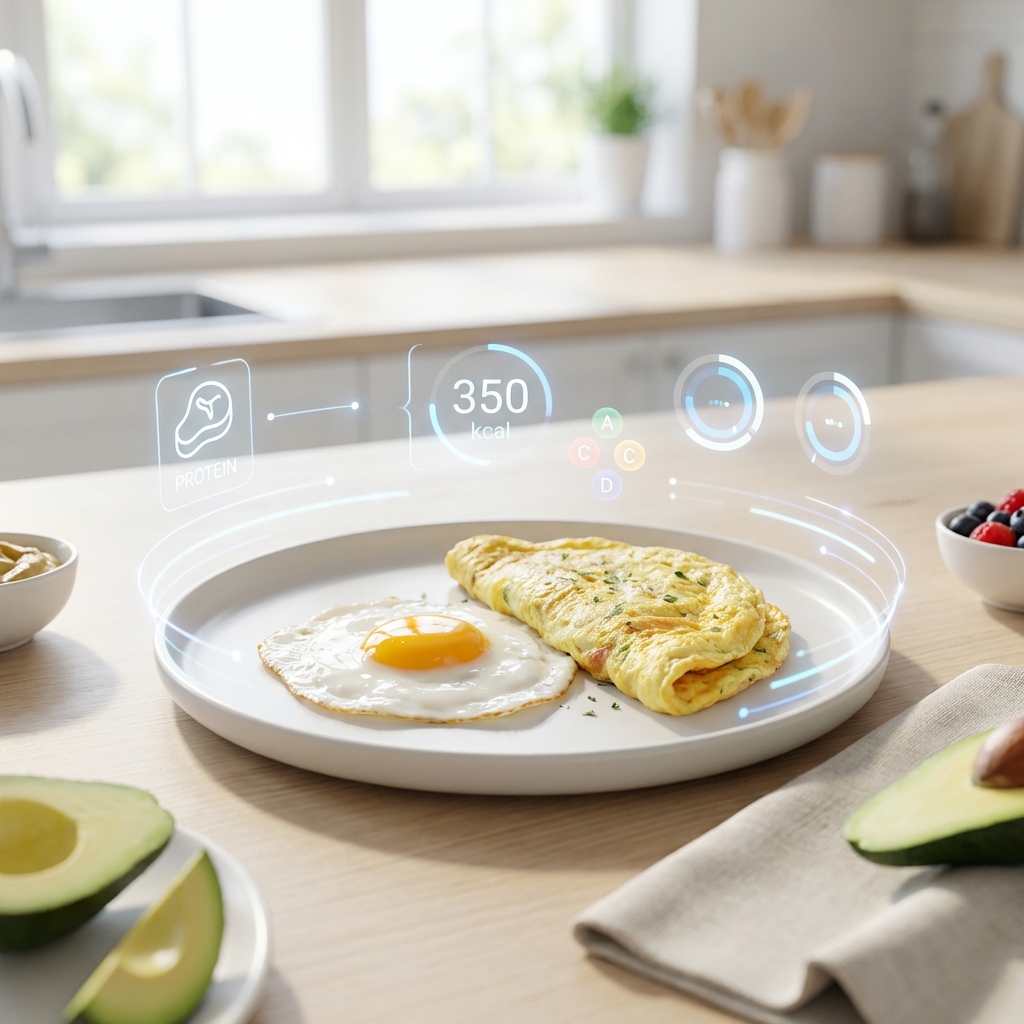 Eier Nährwerte HUD Visualization