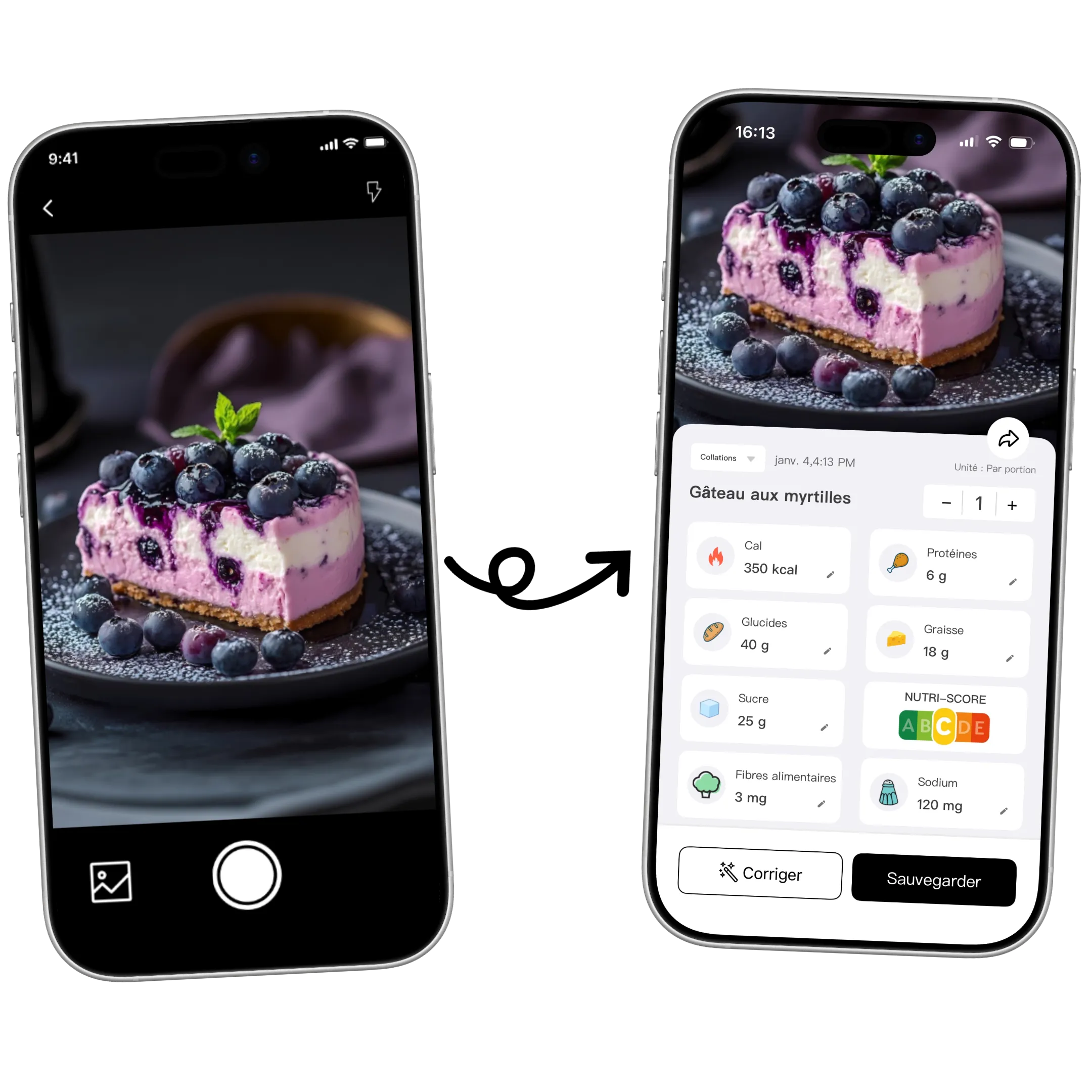 Compteur de calories par photo