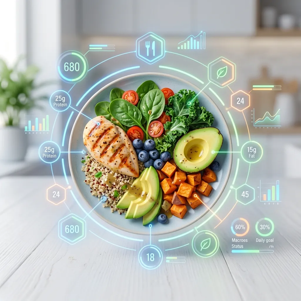 Concept of calorie counting and artificial intelligence