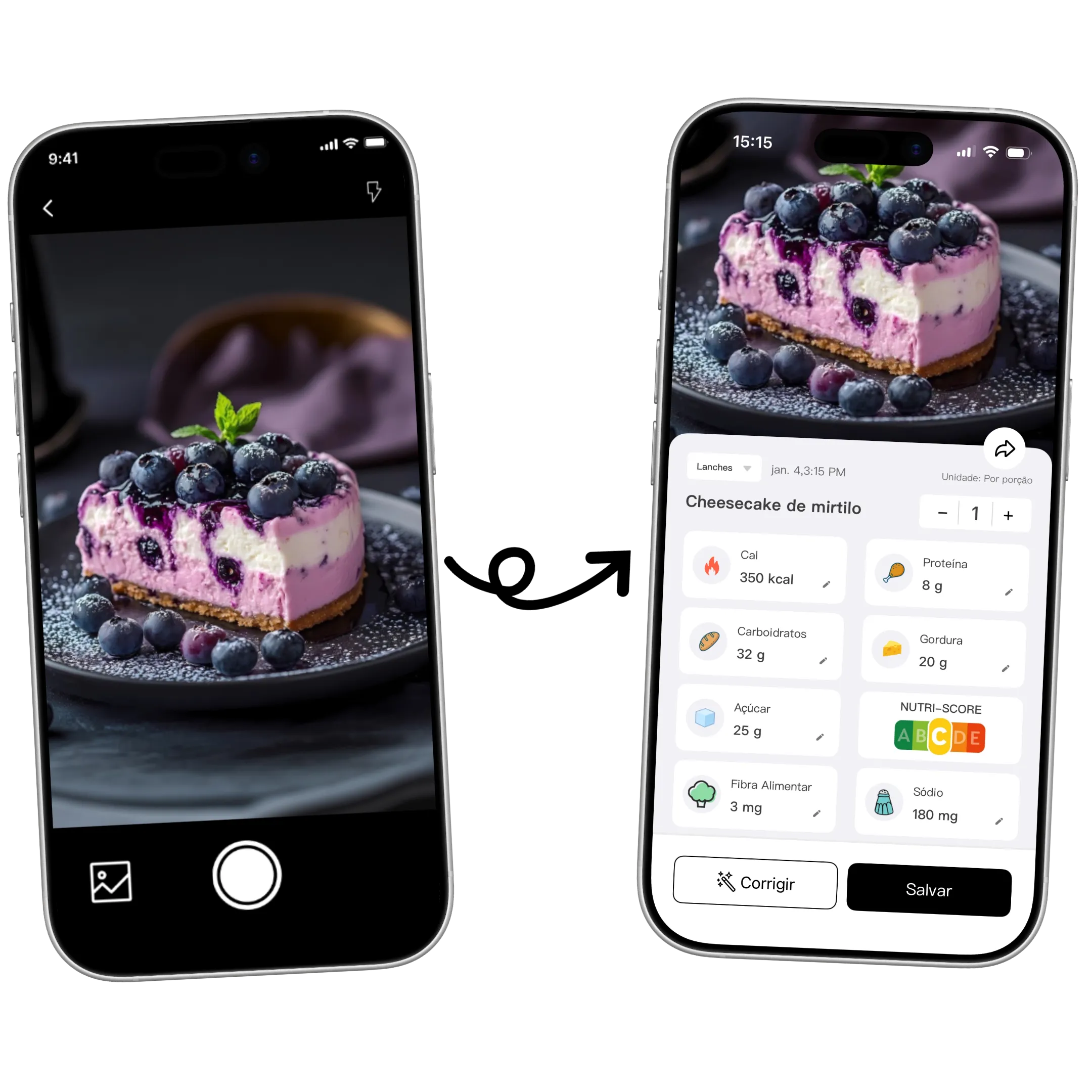 Contador de calorias por foto