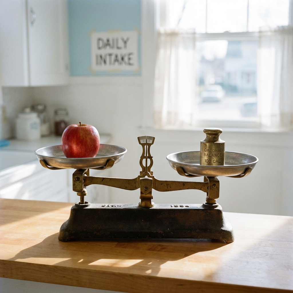 Old Fashioned Scale Balancing Calories